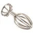 Анальна пробка Anos Finest Butt Wear Metal Cage Butt Plug 2.8 см, срібна - Фото №3