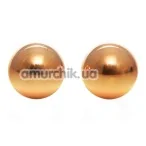 Вагінальні кульки Entice Accessories Weighted Kegel Balls, золоті - Фото №1
