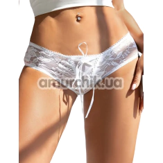 Трусики Star Night Curvy Temptation Crotchless Bikini, белые - Фото №1