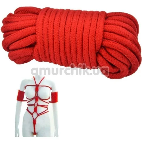 Веревка sLash Bondage Rope Red, красная