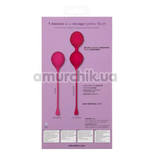 Набір вагінальних кульок Tighten & Tone Kegel Training, рожевий