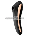 Симулятор орального секса для женщин с вибрацией Satisfyer Dual Kiss, черный - Фото №1