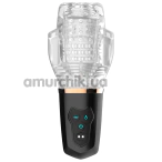 Мастурбатор с вибрацией и всасыванием Crushious Quasar, прозрачный - Фото №1