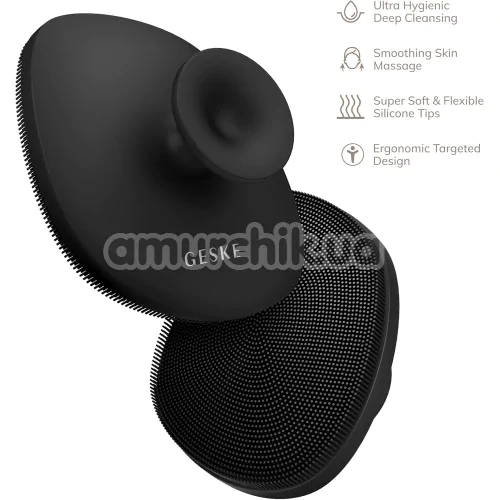 Щітка для тіла Geske Body Brush 4 in 1 Suction Mount, сіра