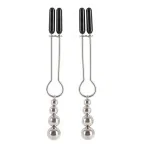 Зажимы для сосков Nipple Clamps For Starters, серебряные - Фото №1