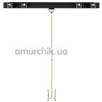 Фиксаторы для рук и ног с зажимами для половых губ Upko Spreader Bar With Wrist And Ankle Cuffs, черные - Фото №1