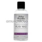 Масажна олія Fifty Shades of Grey Play Nice Vanilla Massage Oil - ваніль, 90 мл - Фото №1
