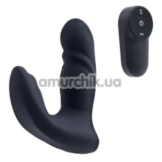 Вибратор для клитора и точки G с толчками Pulz Blake, синий - Фото №1