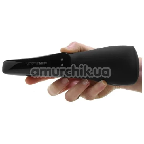 Мастурбатор з вібрацією Satisfyer Men Wand, чорний