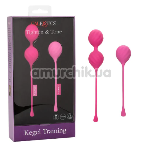 Набір вагінальних кульок Tighten & Tone Kegel Training, рожевий