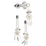 Набор секс-игрушек Senuelo Silver Plume Fantasy Tempter Kit, серебряный - Фото №1