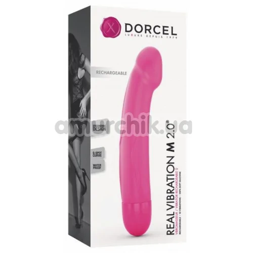 Вибратор для точки G Dorcel Real Vibration 2.0 М, розовый