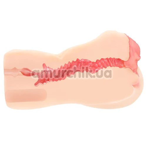 Штучна вагіна з вібрацією Kokos Onahole 004 Vanilla, тілесна