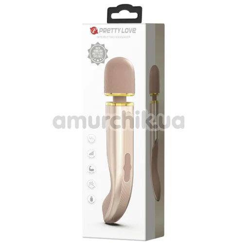 Універсальний вібромасажер Pretty Love Interesting Massager, золотий