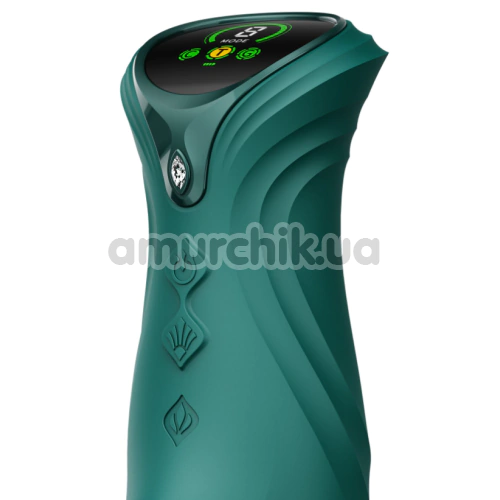 Вібратор з поштовхами і підігрівом Zalo Mose 2 Rabbit Thruster, зелений