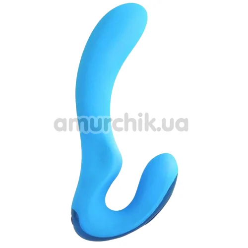 Вибратор клиторальный и точки G Climax Elite Ariel 6x Silicone Vibe, голубой - Фото №1