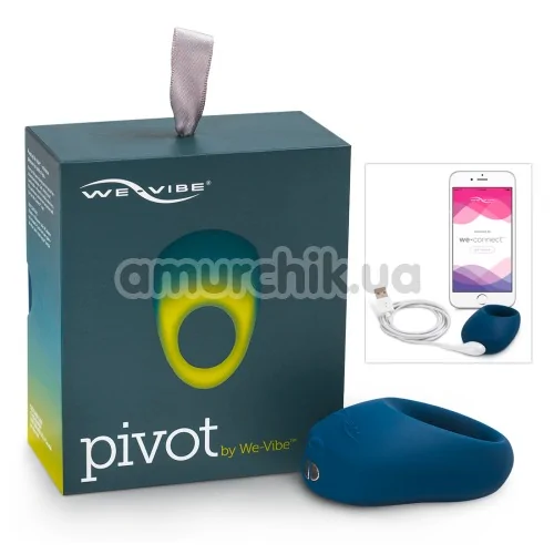 Виброкольцо We-Vibe Pivot Blue (ви вайб пивот синий)