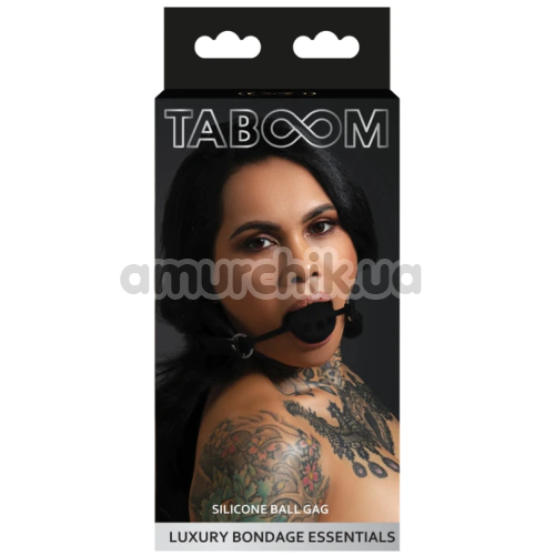 Кляп Taboom Silicone Ball Gag, чёрный