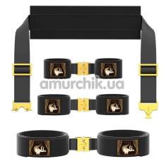 Фіксатори для рук і ніг Upko Clack Bondage Restraints Gear, чорні - Фото №1