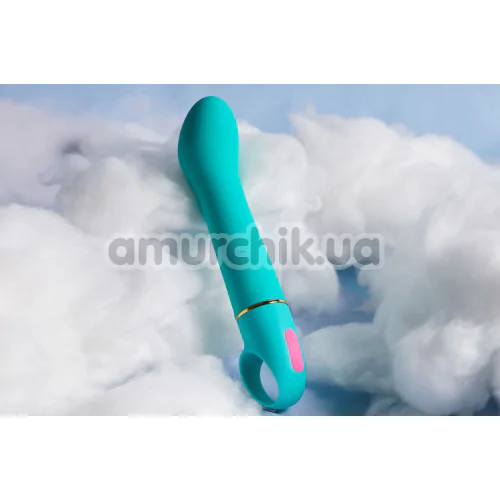 Вібратор для точки G Aria Flirty Af, бірюзовий