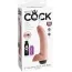 Фалоімітатор з еякуляцією King Cock 9 Squirting Cock with Balls, тілесний - Фото №11