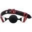Кляп Snake Ball Gag, красно-чёрный