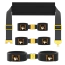 Фиксаторы для рук и ног Upko Clack Bondage Restraints Gear, черные - Фото №1