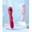 Вибратор с вакуумным стимулятором 2 in 1 Clit Sucker Rabbit Vibrator PL-VR21562, красный - Фото №6