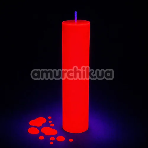 Свеча Feral Feelings WaxPlay Candle UV-Neon - светится в темноте, красная