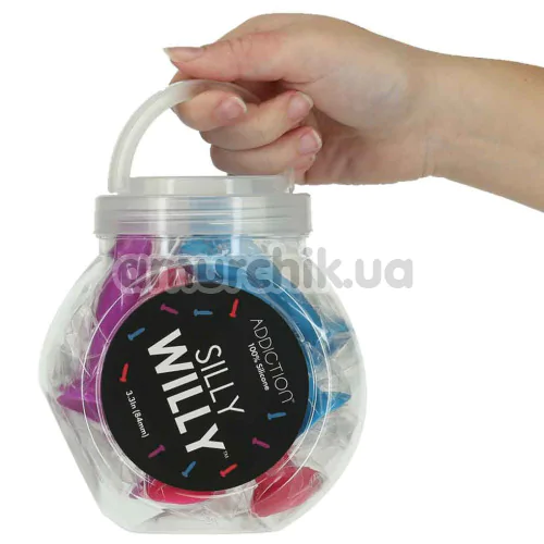 Набір фалоімітаторів Addiction Silly Willy, різнокольоровий