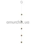 Анальний ланцюжок Plastic Gold Anal Beads - Фото №1