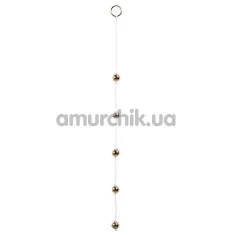 Анальная цепочка Plastic Gold Anal Beads - Фото №1