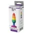 Анальна пробка Colourful Love Rainbow Anal Plug Medium, мультикольорова - Фото №2