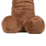 М'яка іграшка Shots S-Line Penis Plushie 100 см, коричнева - Фото №5
