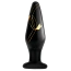 Анальная пробка Secret Kisses 4.5 Handblown Glass Plug With Slim Insertable Tip, черная - Фото №1