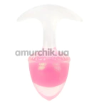 Анальная пробка Univibe Glow-In-Dark Berry S, розовая - Фото №1