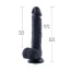 Фаллоимитатор-насадка Hismith Silicone Dildo 8.3, черный - Фото №2