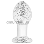 Анальная пробка Firefly Glass Plug Medium, светящаяся в темноте - Фото №1