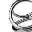 Эрекционное кольцо Unbendable Triad Chamber Metal Cock And Ball Ring M, серебряное - Фото №4