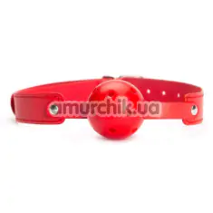 Кляп Argus Fetish Red Breathable Ball Gag, красный - Фото №1