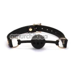Кляп Liebe Seele Dark Candy Breathable Silicone Ball Gag, чорний - Фото №1