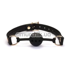 Кляп Liebe Seele Dark Candy Breathable Silicone Ball Gag, чорний - Фото №1