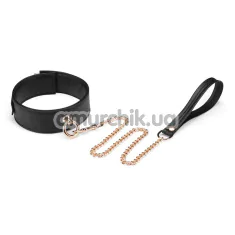 Ошейник с поводком Liebe Seele Black Organosilicon Collar with Leash, черный - Фото №1