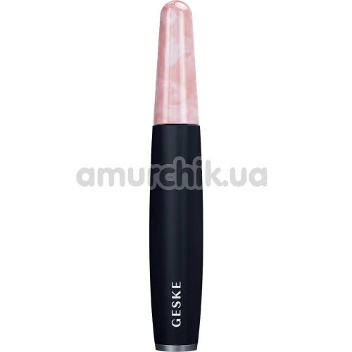 Ручка-масажер для обличчя Geske Rose Quartz Depuffing Pen 6 in 1, чорний - Фото №1