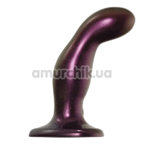 Вібратор для точки G Strap-On-Me Fingering & Vibrating Dildo M, фіолетовий - Фото №1