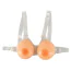 Накладная грудь с бюстгальтером Cottelli Collection Accessoires Strap-On Silicone Breasts, телесная - Фото №1