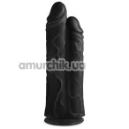 Двойной фаллоимитатор Double Stuffer 10 Double Pecker Dildo, черный - Фото №1