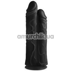 Подвійний фалоімітатор Double Stuffer 10 Double Pecker Dildo, чорний - Фото №1