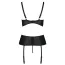 Комплект Passion Free Your Senses Jannies Corset, чорний: корсет + трусики-стрінги - Фото №4
