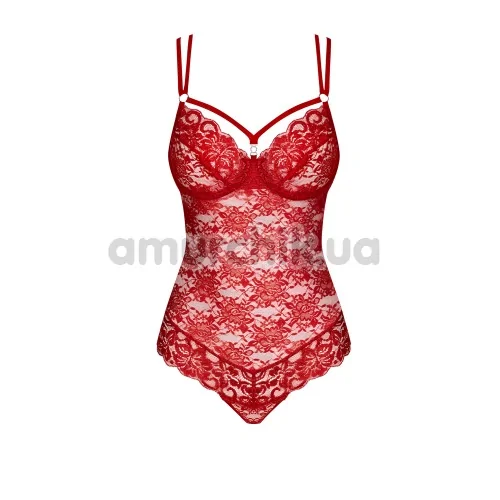 Боді Obsessive 860-TED-3, червоне